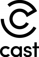 Cast Logo [Black on White] Rransparent
